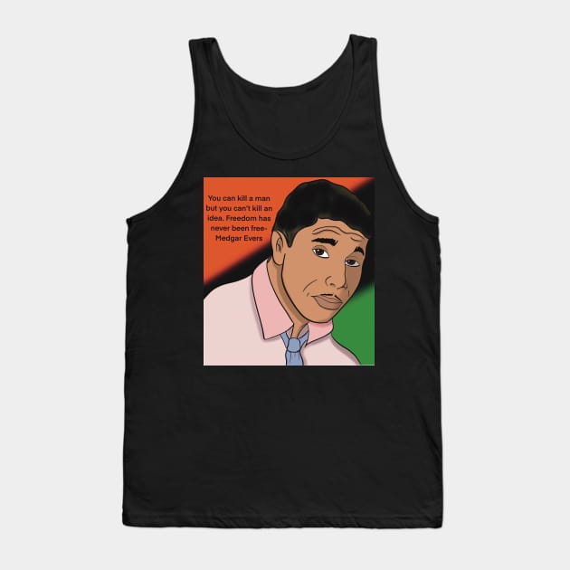 Medgar Evers Tank Top by Dr Paul Art